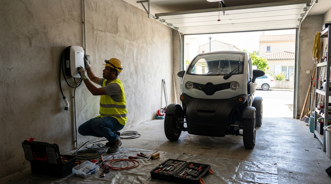 Instalacao de carregador de carro eletrico profissional em Praia Grande‑SP