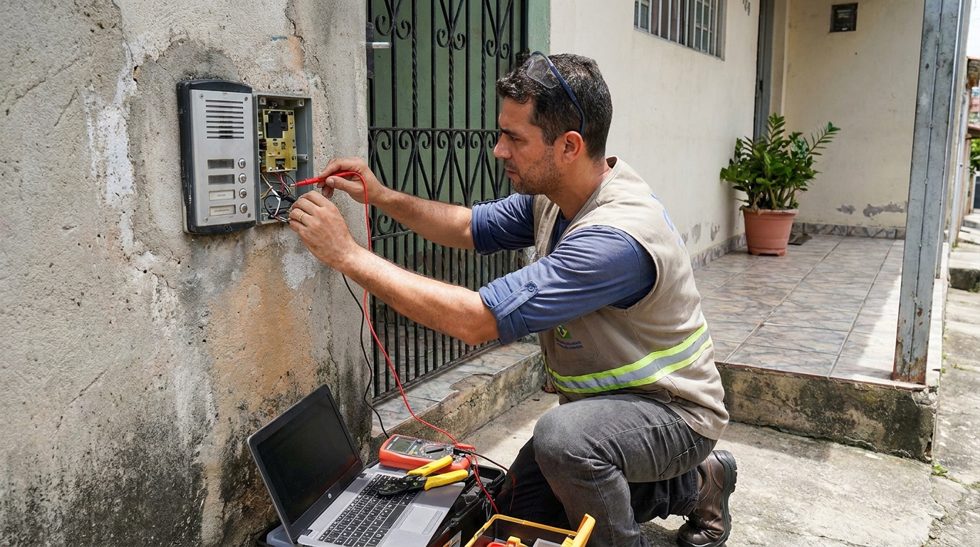 Reparo de interfone em Praia Grande‑SP
